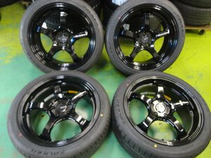 ■40843■★未使用★ウエッズ18インチアルミ　WEDS　RN-05M◎ファルケン　AZENIS FK520 245/40R18　スバル　WRX S4/STI等4本セット