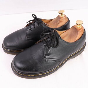 ドクターマーチン UK5/23.5cm-24.0cm/3ホール 1461 黒 ブラック ブーツ レディース レザー 本革 dr.martens 中古 dm3987