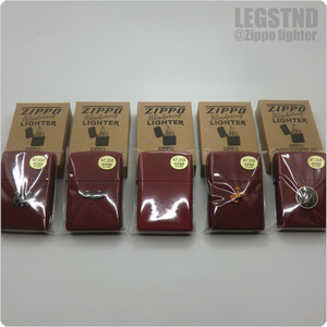 廃盤 Red Crackle U.S.Military Insignia Metal Zippo Set (5 PCS) アメリカ軍徽章メタル 全面レッドクラックル塗装 5種セット