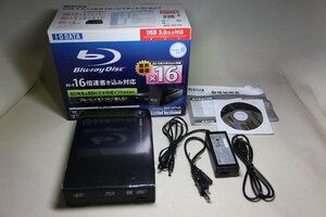 I・O DATA アイ・オー・データ BRD-UAT16X USB 3.0接続 外付型ブルーレイディスクドライブ★1129