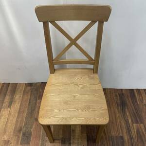 送料無料h59476 IKEA イケア INGOLF チェア アンティークステイン 家具 椅子