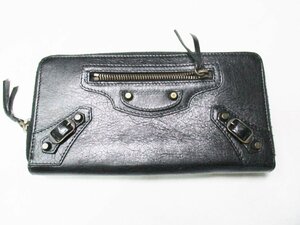 ★とちぎ屋！【ＢＡＬＥＮＣＩＡＧＡ】バレンシアガ ファスナー付・カード入れ付 長財布 収納タップリ！！Made In Paris★