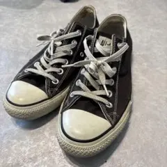 CONVERSE ブラック ローカット スニーカー