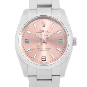 ロレックス エアキング　 114200 ピンク 369ホワイトバー ランダム番 中古 メンズ 腕時計