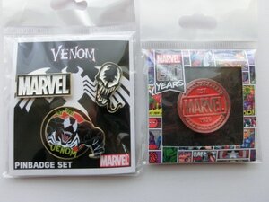 ヴェノム ピンバッジセット＆MARVEL 80YEARS ピンバッジ