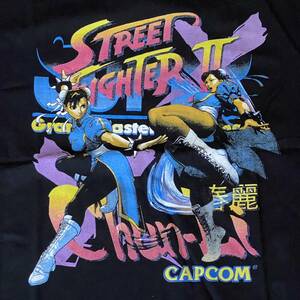 street fighter 春麗　チュンリー　chun-li TVシャツ　アメリカセレクトで購入　黒　　black