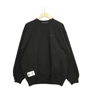 WC692C7 DESCENDANT × Ron Herman ディセンダント PE Sweat Pullover スウェット プルオーバー サイズ2 ブラック メンズ /26