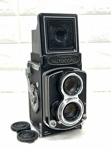 A428(60) MINOLTA ミノルタ AUTOCORD 初期型 CHIYOKO ROKKOR 二眼レフ フィルムカメラ　中古【ジャンク】