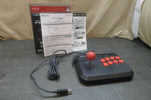 HH037 HORI PlayStation3専用ジョイスティック[FIGHTING STICK mini3] 連射機能付 8ボタン配置 3mロングケーブル 動作未確認 ジャンク扱/80