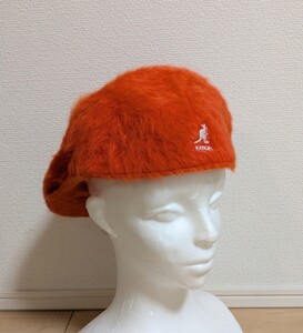 XL 新品 KANGOL Furgora 504 ハンチングキャップ カンゴール ファーゴラ ハンチング ファー ベレー帽 オレンジ