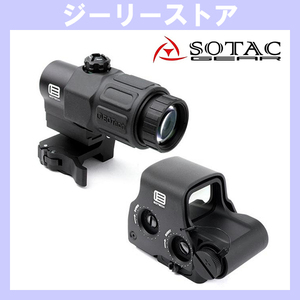 SOTAC EXPS3-0 タイプ ドットサイト 現行刻印モデル ＆ G33 STS タイプ 3X マグニファイア セット ブラック