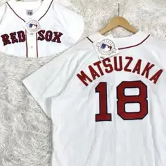 希少✨タグ付き　マジェスティック MLB レッドソックス松坂公式ユニホーム XL