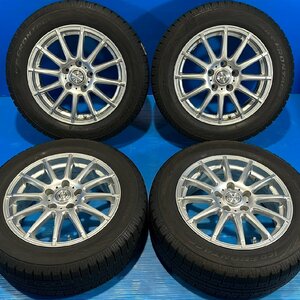 値下げ 205/60R16 バリ溝 90系 新型 ノア ヴォクシー プリウスα 等 17年製 バリ山 アイスフロンテージ 16インチ 6.5J+40 5H 114.3