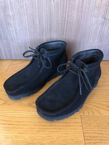 Clarks WallabeeBT GTX 26.5 ブラックスエード ワラビーブーツ ゴアテックス クラークス シューズ 黒