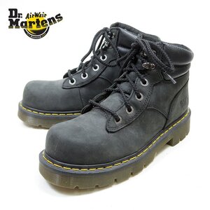 スチールトゥ　UK6　25cm相当　Dr.Martens　ドクターマーチン　4ホール　イエローステッチ　黒/24.11.20/P1878