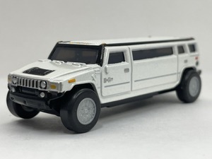 ■★サントリーボス　HUMMER（ハマー）リムジンプルバックカー　Ｈ２（ホワイト／ダイキャスト製）