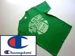 champion　チャンピオン　アメフト　半袖 Tシャツ　グリーン　メンズ M