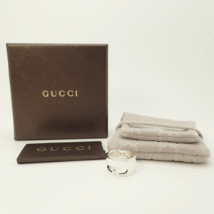 美品♪【グッチ】リング Gモチーフ 指輪 #9 日本サイズ9号弱 シルバー925 スターリングシルバー GUCCI 送料無料