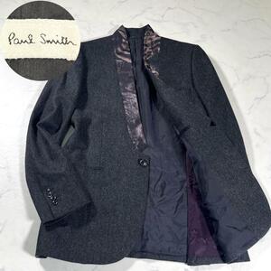 【極美品】Paul Smith ポールスミス　本切羽　1B　シングルテーラードジャケット　アニマル柄　レオパード