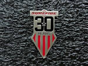 SUREFIRE 30th Anniversary pins シュアファイア 30周年記念 旧ロゴ ピンバッチ コレクション 