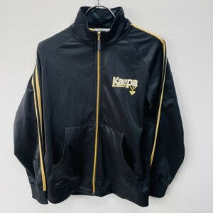 Kappa/カッパ 　スポーツウェア　上着　黒／ブラック　金/ゴールド　160サイズ　オシャレ　　G1302