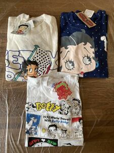 BettyBoop ベティブープ 長袖/トレーナー/半袖 全Mサイズ 合計3着 セット ベティちゃん