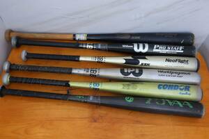 C6061 K　Pro Staff JB-82WP / NeoFlight RB NFN14050/World pegasus WP-80MP/leaquechamp BBT16AR/CONDOR サイズ色々 6本 バット