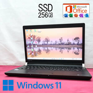 ★美品 高性能7世代i3！SSD256GB★R73/M Core i3-7100U Bluetooth Win11 MS Office 中古品 ノートPC★P80277