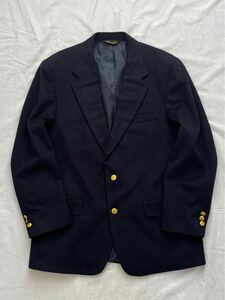 超希少 90s USA製 Brooks Brothers ネイビー ブレザー カシミヤ100% テーラードジャケット 金ボタン 紺ブレ 米国製 アメリカ製 ビンテージ