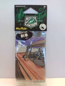 新品　未使用　TurtleWax/MisterCartoon エアフレッシュナー NewRide 新車の香り 3枚セット ミスターカートゥーン