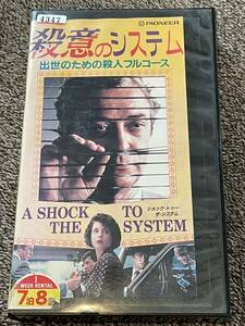 即決！早い者勝ち！DVD未発売■廃盤VHS■希少ビデオ■殺意のシステム（1990）出世のための殺人フルコース◆マイケル・ケイン