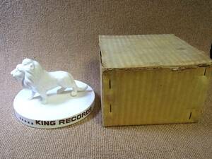 ■キングレコード■置物 陶器 当時物 KING RECORDS 珍品■