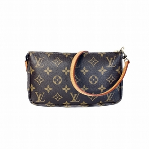 LOUIS VUITTON ルイヴィトン モノグラム PVC ポーチ ブラウン K-6252