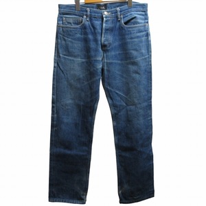 アーペーセー A.P.C. デニムパンツ ジーンズ ボタンフライ 赤耳 セルビッチ インディゴ ブルー 青系 W32 L相当 ■GY03 メンズ