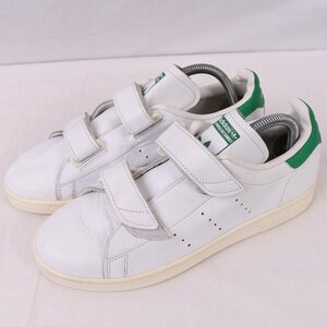 STANSMITH FAST 25.0cm/adidas スタンスミス ファスト アディダス スニーカー ベルクロ 白 ホワイト 緑 中古 古着 メンズ ad4698