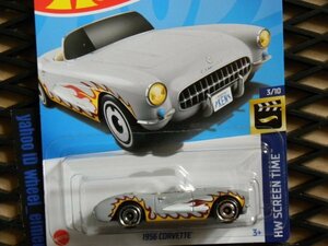 即決☆☆1956 CORVETTE FLAMES BARBIE HW SCREEN TIME バービー　コルベット　ホットウィール Hot Wheels