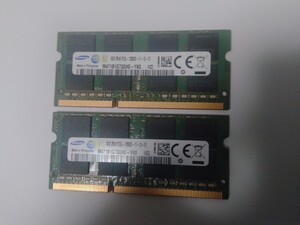 m1b 【低電圧】 合計16GB（8GB×2枚)　PC3L-12800S　Samsung ペア　間違い探しシリーズ 時b