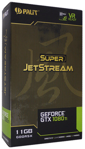 【中古】PALIT GeForce GTX 1080 Ti 11GB Super JetStream NEB108TS15LC-1020J PCIExp 11GB 元箱あり [管理:1050023815]