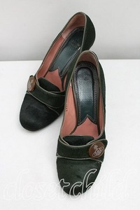 【USED】Vivienne Westwood / ハラコパンプス ヴィヴィアンウエストウッド ビビアン35 緑 【中古】 H-24-06-23-018-sh-IN-ZH