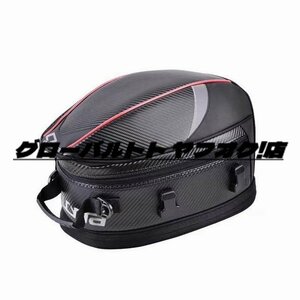 好評☆シートバッグ バイク用 小物入れ リアバッグ 拡大可能　ヘルメットバッグ ツーリングバック　 コート ツールバッグ 大容量 カーボ