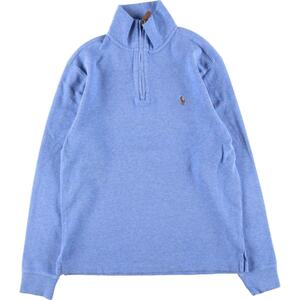 古着 ラルフローレン Ralph Lauren POLO RALPH LAUREN ハーフジップスウェットシャツ トレーナー レディースM /eaa312962 【SS2406】