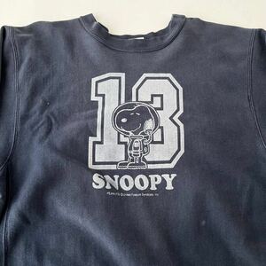 90s PEANUTS スヌーピー アストロノーツ リバースウィーブ タイプ スウェット ビンテージ / 90年代 ピーナッツ SNOOPY sweat 80s 70s usa