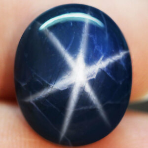 【天然超大粒スターサファイアルース 20.02ct:0825】タイ産 Natural Big 6Rays Star Sapphire 裸石 宝石 鉱物 コランダム jewelry Thailand