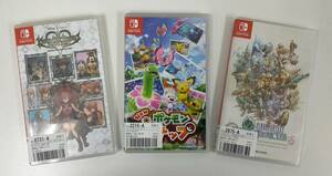 【中古】 Switch ソフト まとめ売り Newポケモンスナップ キングダムハーツ ファイナルファンタジー クリスタルクロニクル 任天堂 スイッチ