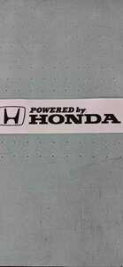 ホンダPOWERED by HONDA ステッカー黒プリント