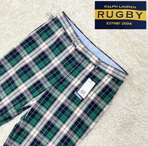 【大きいサイズ36★未使用】RUGBY RALPH LAUREN チェック柄トラウザーパンツ◆ラグビーラルフローレン (10)