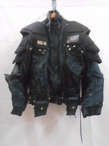 69 送100サ 1224$D15 KADOYA カドヤ COMMANDO M.I.R SPEC ウインタージャケット MSC-4A ライディングジャケット Black サイズLL 中古品