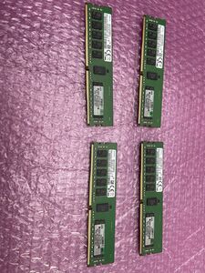 ★サーバー用メモリ★4枚セット 合計64GB SAMSUNG 16GB 1Rx4 PC4-2400T-RC1-12-MC0★現状引き渡し★動作未確認★