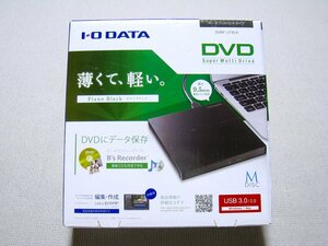 【中古】IODATA USB3.0 M-DISC対応 バスパワー駆動ポータブルDVDドライブ DVRP-UT8LK