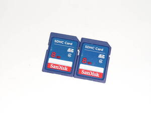 動作保証！SanDisk SDHC 8GB クラス④ 2枚セット　③